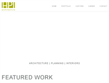 Tablet Screenshot of hpiarchitecture.com